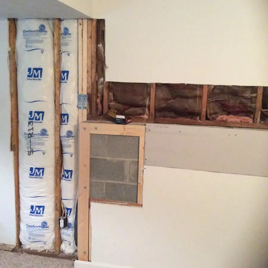 Wall insulation replacement during Contents Cleaning & Restoration in Summit View